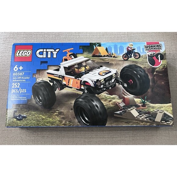 Lego City 60387 4x4 Off-Roader Adventures 252 Pieces 2023 New Sealed - Picture 1 of 8